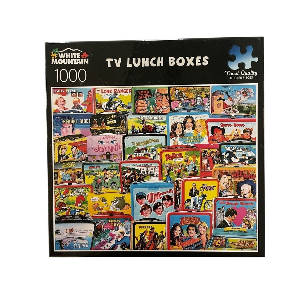 White Mountain TV Lunch Boxes 1000 Piece Puzzle